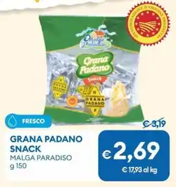 MD Discount Grana padano snack malga paradiso offerta