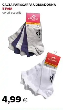 Tigre DYNAMIC Calza pariscarpa uomo/donna 5 paia offerta