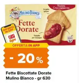 Tigre Fette Biscottate Dorate Mulino Bianco offerta