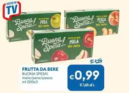 MD Discount Frutta da bere BUONA SPESA! mela/pera/pesca offerta