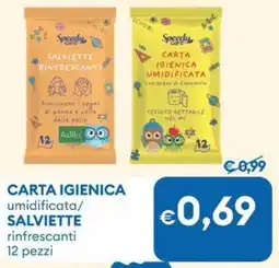 MD Discount Carta igienica umidificata/ salviette rinfrescanti 12 pezzi offerta
