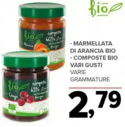 Todis Marmellata di arancia bio - composte bio vari gusti varie grammature offerta