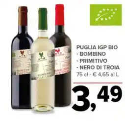 Todis Puglia igp bio - bombino - primitivo - nero di troia offerta