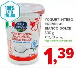 Todis Yogurt intero cremoso bianco dolce offerta