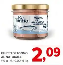 Todis Re de Tonno Filetti di tonno al naturale offerta