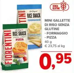 Todis FIORENTINI Mini gallette di riso senza glutine - pizza offerta