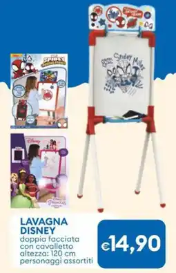 MD Discount Lavagna disney doppia facciata con cavalletto altezza: personaggi assortiti offerta