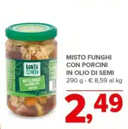 Todis Bonta orto misto funghi con porcini in olio di semi offerta
