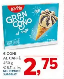 Todis Loving 6 coni al caffè offerta