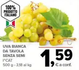 Todis Uva bianca da tavola senza semi offerta