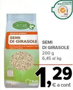 Todis SOLOSAND Semi di girasole offerta