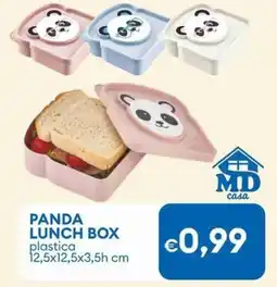 MD Discount Panda lunch box plastica offerta