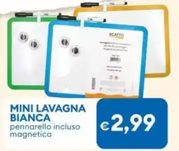 MD Discount Mini lavagna bianca pennarello incluso magnetica offerta