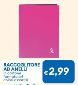 MD Discount Raccoglitore ad anelli in cartone formato a4 colori assortiti offerta