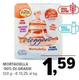 Todis Casa Bonelli Mortadella -50% di grassi offerta