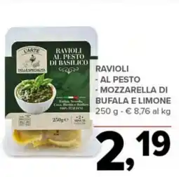 Todis Ravioli - al pesto - mozzarella di bufala e limone offerta