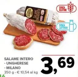 Todis Casa Bonelli Salame intero -ungherese - milano offerta