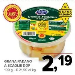 Todis Grana padano a scaglie DOP offerta