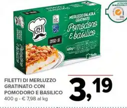 Todis Filetti di merluzzo gratinato con pomodoro e basilico offerta