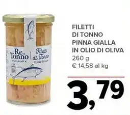 Todis Filetti di tonno pinna gialla in olio di oliva offerta