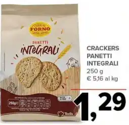 Todis FORNO Crackers panetti integrali offerta
