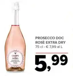 Todis Prosecco DOC rosè extra dry offerta