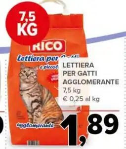 Todis RICO Lettiera per gatti agglomerante offerta
