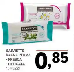 Todis Salviette igiene intima - fresca - delicata 15 pezzi offerta