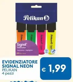 MD Discount Evidenziatore signal neon PELIKAN 4 pezzi offerta