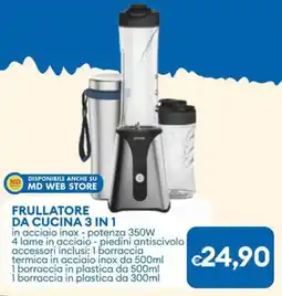 MD Discount Frullatore da cucina 3 in 1 offerta