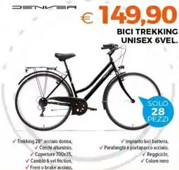 Todis Bici trekking unisex 6vel. offerta