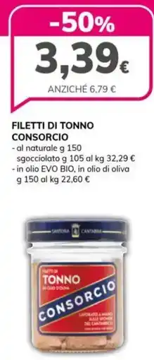 Basko Filetti di tonno CONSORCIO offerta