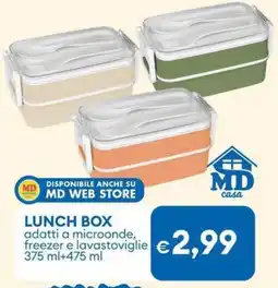 MD Discount LUNCH BOX adatti a microonde, freezer e lavastoviglie offerta