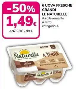 Basko 6 uova fresche grandi LE NATURELLE offerta