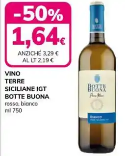 Basko Vino terre siciliane IGT botte buona offerta