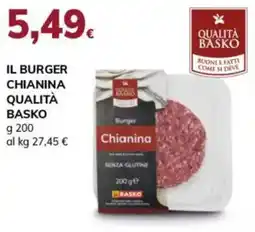 Basko Il burger chianina qualità basko offerta