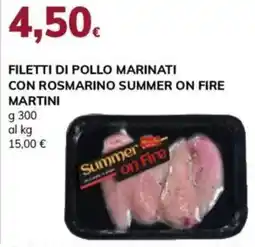 Basko Filetti di pollo marinati con rosmarino summer on fire MARTINI offerta