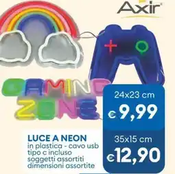 MD Discount Luce a neon in plastica - cavo usb tipo c incluso soggetti assortiti dimensioni assortite offerta