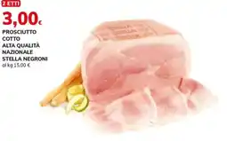 Basko Prosciutto cotto alta qualità nazionale stella NEGRONI offerta