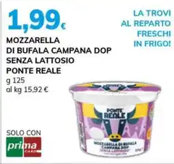 Basko Mozzarella di bufala campana dop senza lattosio PONTE REALE offerta