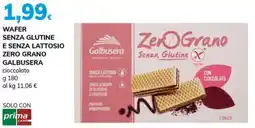 Basko Wafer senza glutine e senza lattosio zero grano GALBUSERA offerta