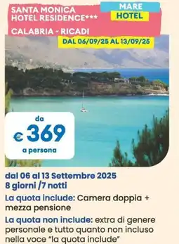 MD Discount Santa monica hotel residence calabria - ricadi mare hotel offerta
