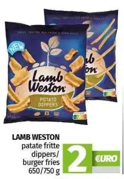 Pam LAMB WESTON patate fritte dippers/ burger fries offerta