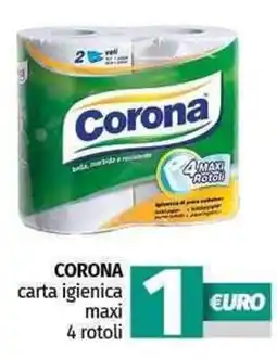 Pam CORONA carta igienica maxi 4 rotoli offerta