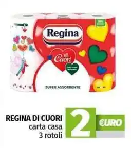 Pam REGINA di cuori carta casa 3 rotoli offerta