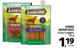 Pam PURINA ADVENTUROS strips/nuggets offerta