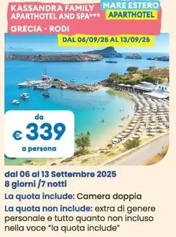 MD Discount Kassandra family aparthotel grecia rodi MARE ESTERO APARTHOTEL offerta
