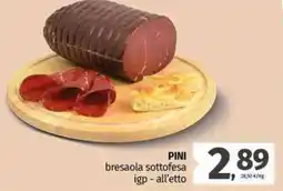 Pam PINI bresaola sottofesa IGP offerta