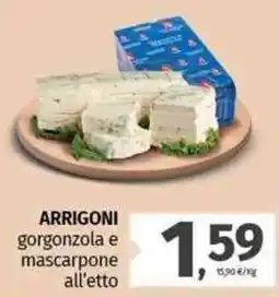 Pam ARRIGONI gorgonzola e mascarpone all'etto offerta