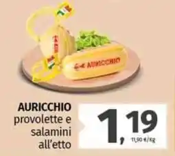 Pam AURICCHIO provolette e salamini all'etto offerta